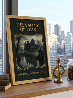 The Valley Of Fear classic book art print paper finish options – matte satin gloss