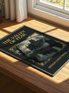 The Valley Of Fear classic book art print framed by window – literary home decor