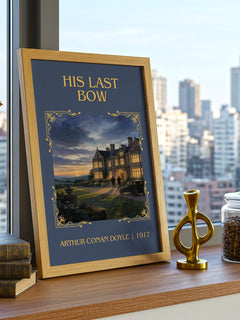 His Last Bow classic book art print paper finish options – matte satin gloss