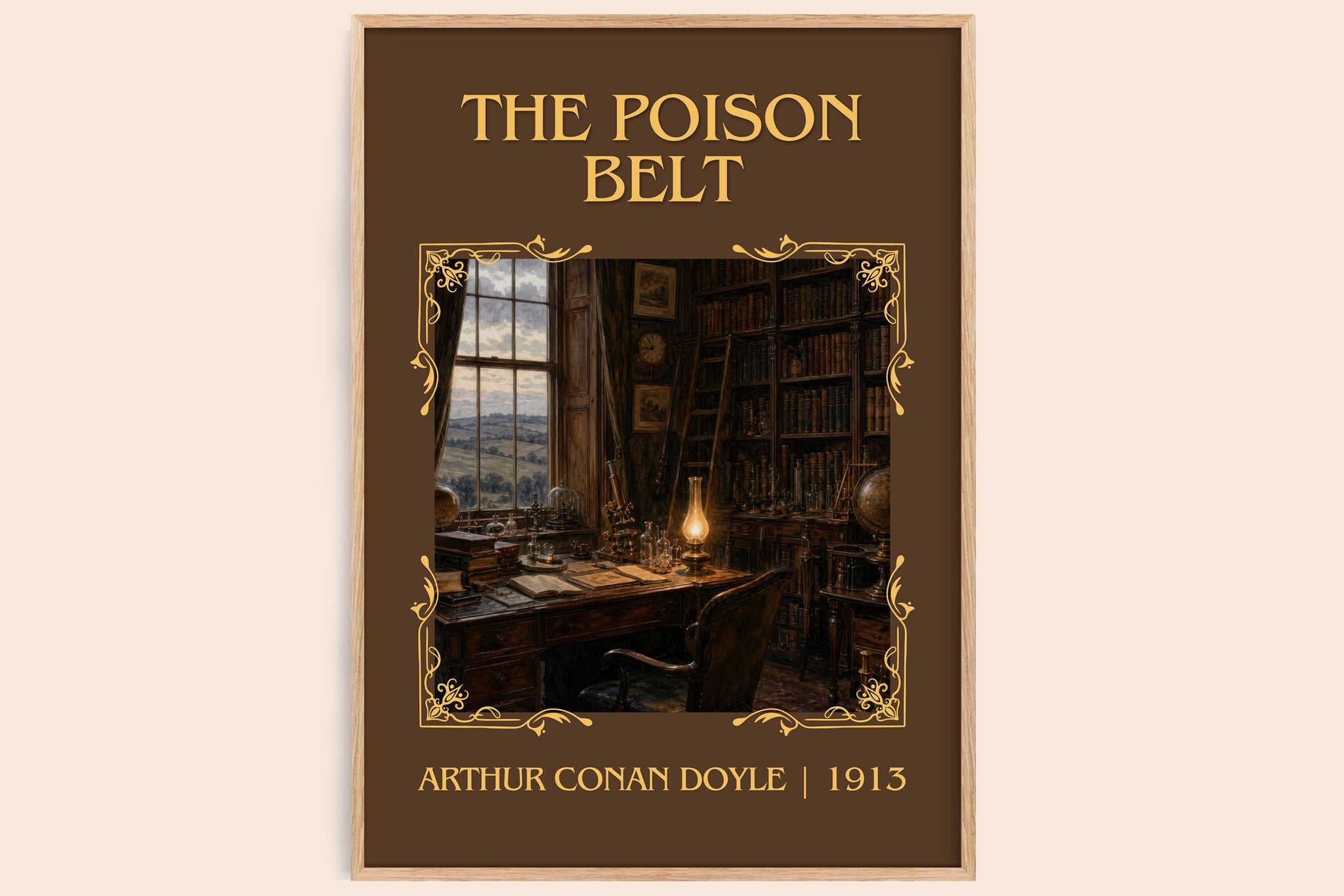The Poison Belt Classic Book Art Print by Arthur Conan Doyle