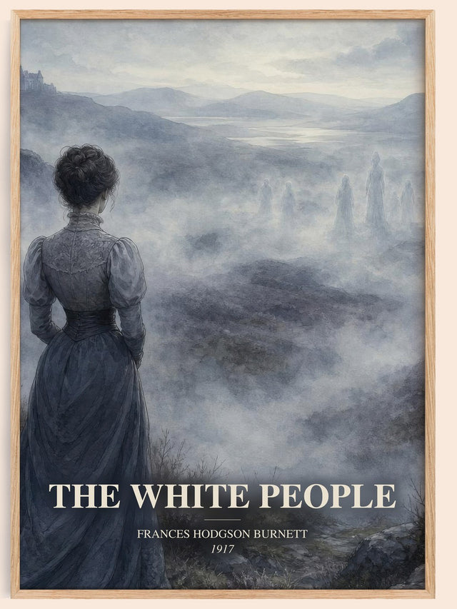 White People Book Watercolour Illustration by Frances Hodgson Burnett