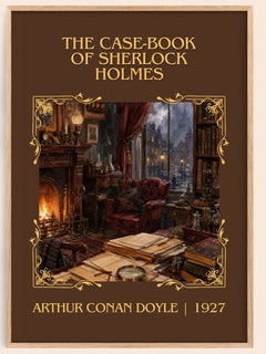 The Case-Book Of Sherlock Holmes classic book art book poster by Arthur Conan Doyle – framed literary art print