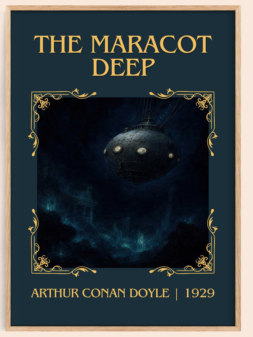 The Maracot Deep Classic Book Art Print by Arthur Conan Doyle – book poster