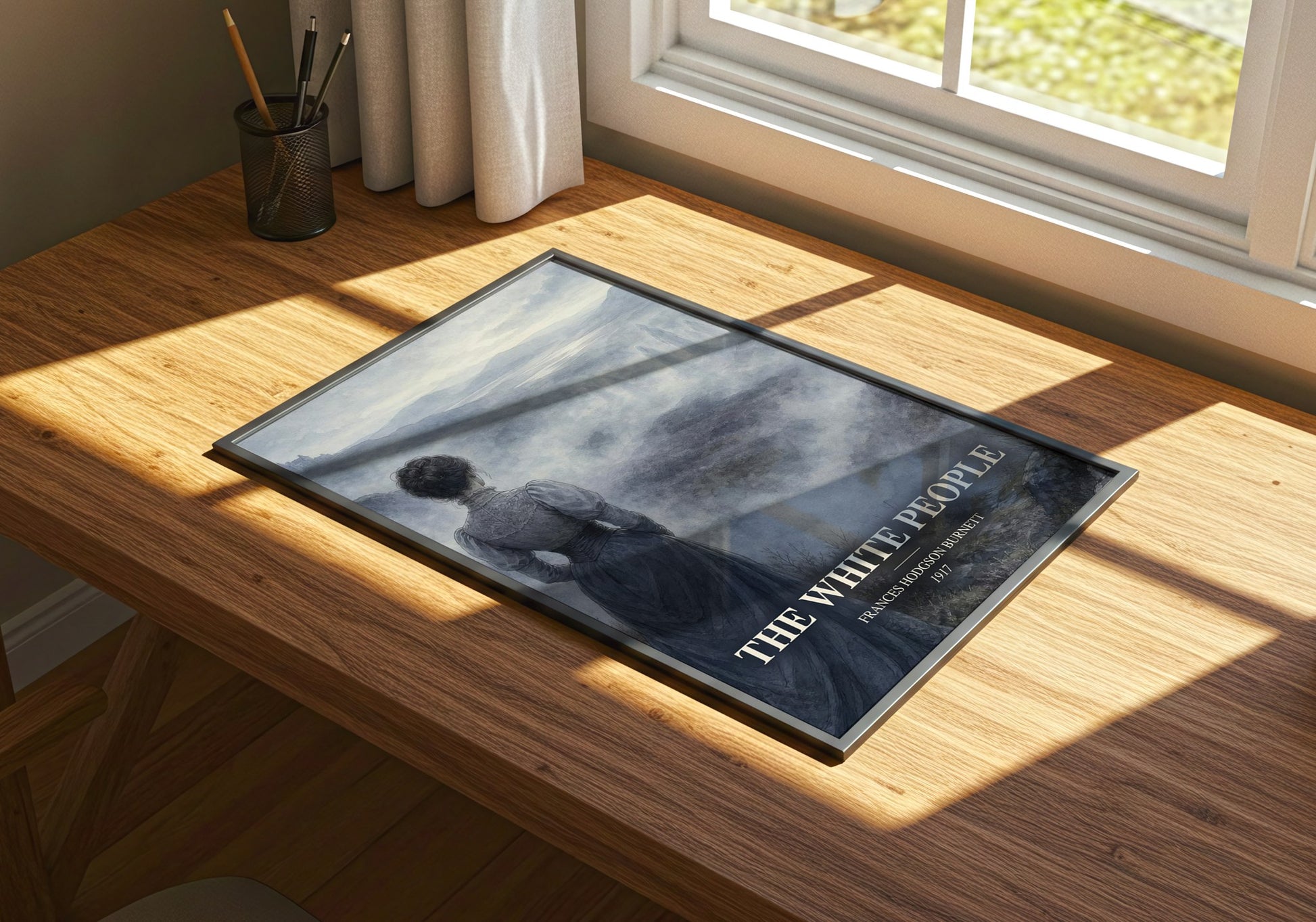The White People watercolour book poster framed on wall – gothic wall art