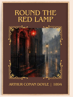 Round The Red Lamp Classic Book Art Print by Arthur Conan Doyle – book poster