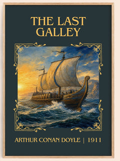The Last Galley Classic Book Art Print by Arthur Conan Doyle – book poster