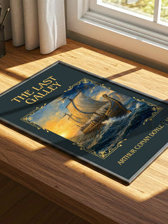 The Last Galley Classic Book Art Print by Arthur Conan Doyle – print on a sunlit desk