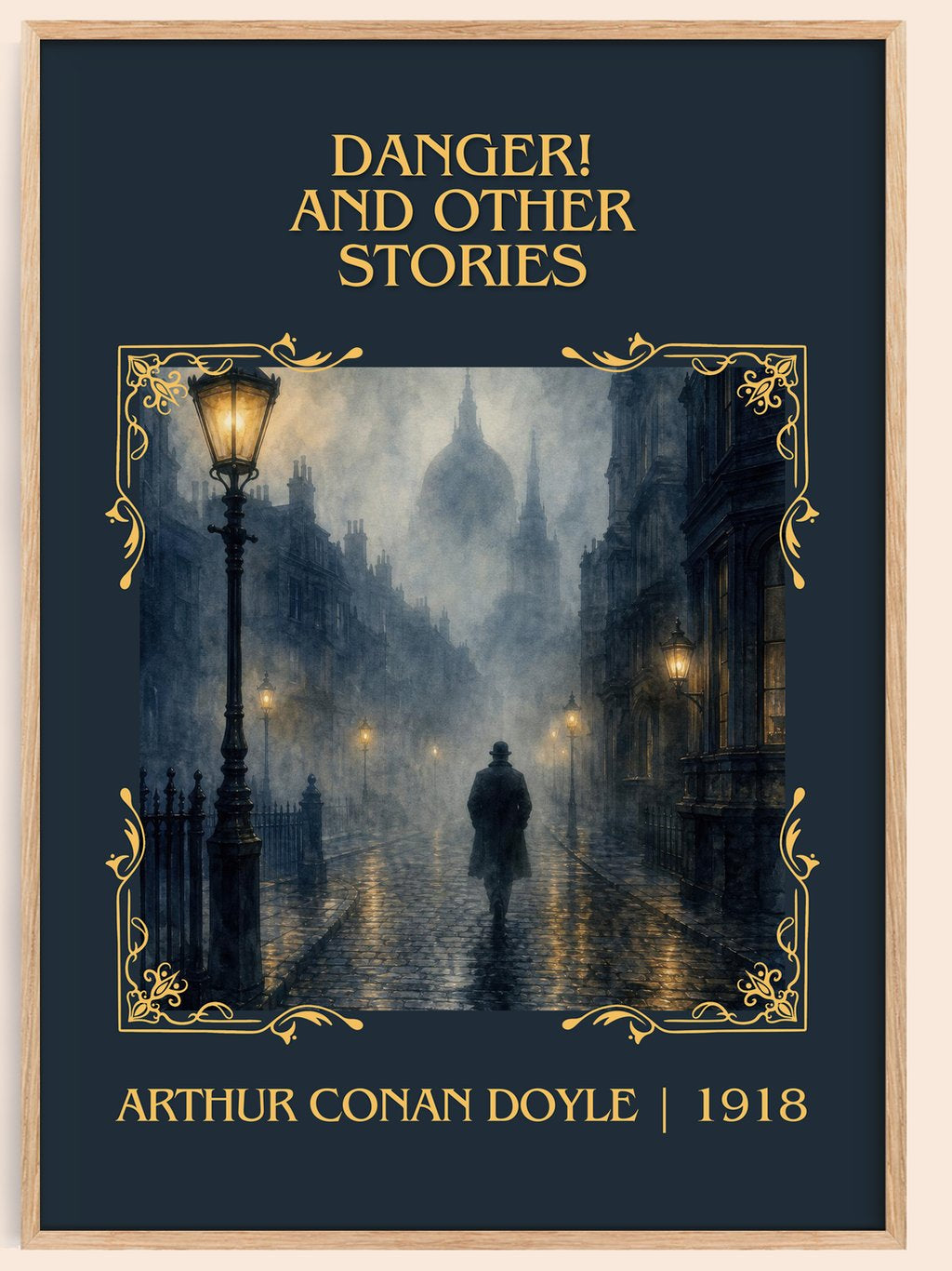 Danger! And Other Stories Classic Book Art Print by Arthur Conan Doyle – book poster