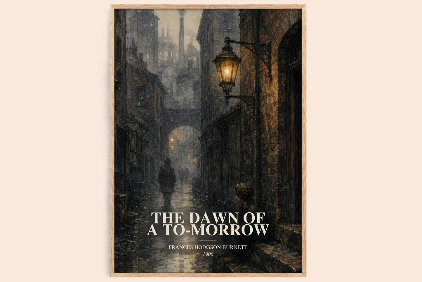 The Dawn Of A To-Morrow watercolour book poster by Frances Hodgson Burnett – framed literary art print