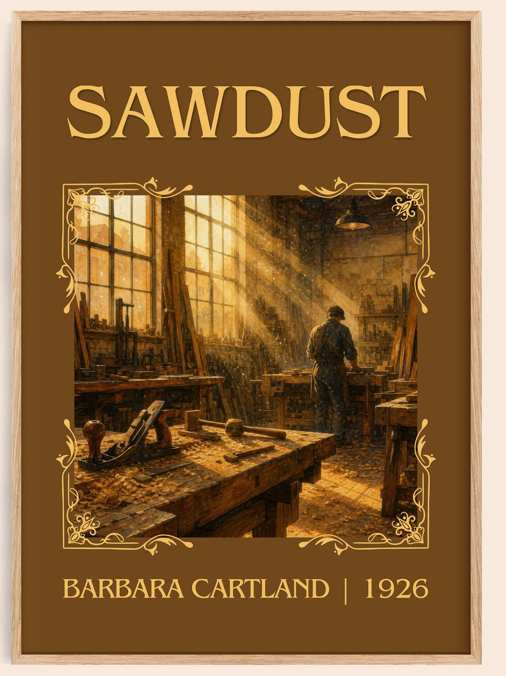 Sawdust Classic Book Art Print by Barbara Cartland – book poster