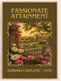 Passionate Attainment Classic Book Art Print by Barbara Cartland – book poster