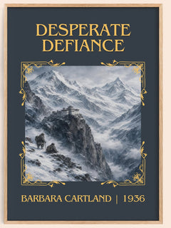 Desperate Defiance Classic Book Art Print by Barbara Cartland – book poster