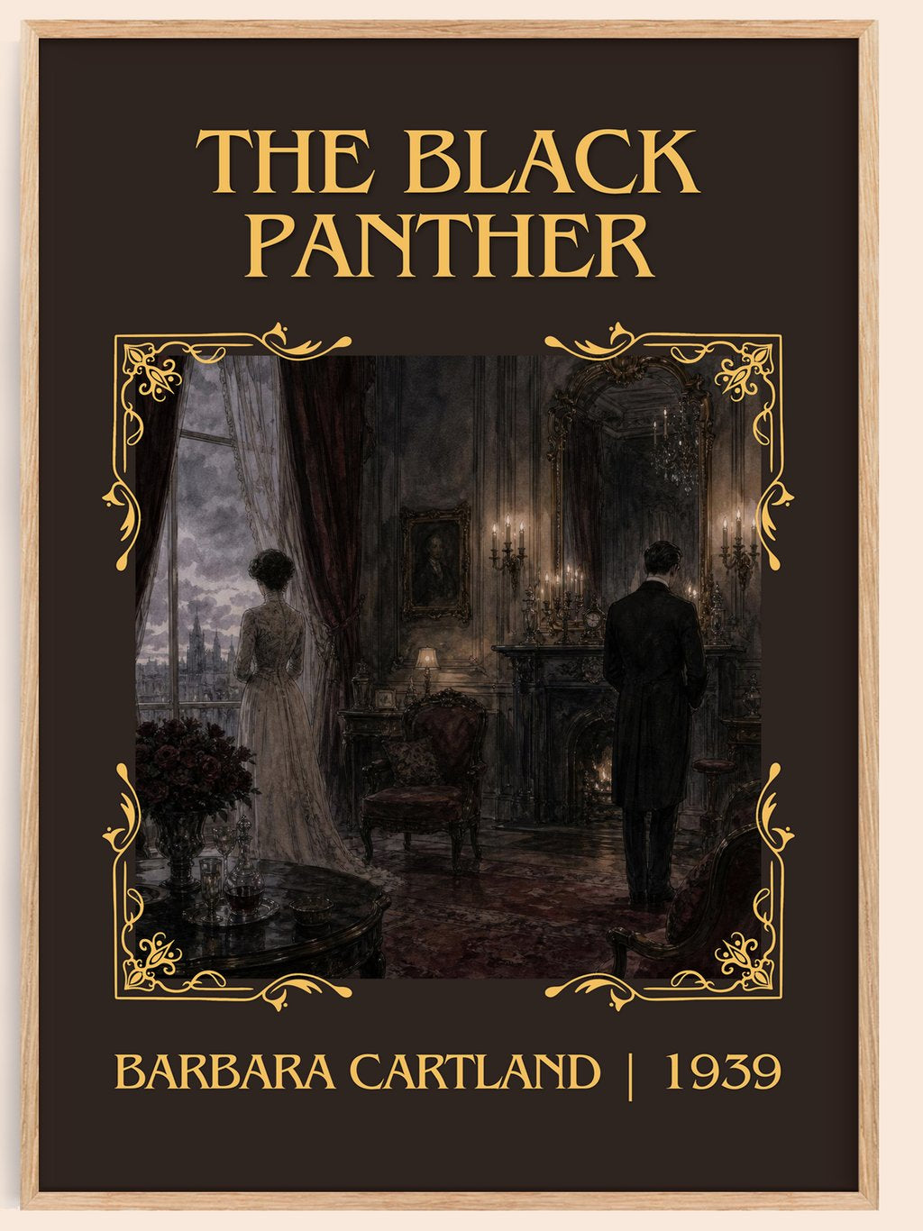 The Black Panther Classic Book Art Print by Barbara Cartland – book poster