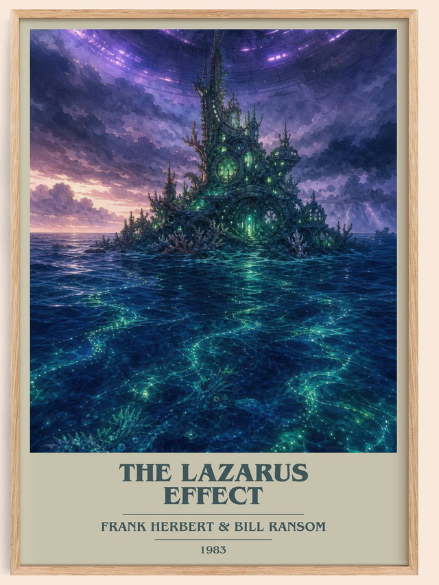 The Lazarus Effect Book Cover Poster by Frank Herbert & Bill Ransom