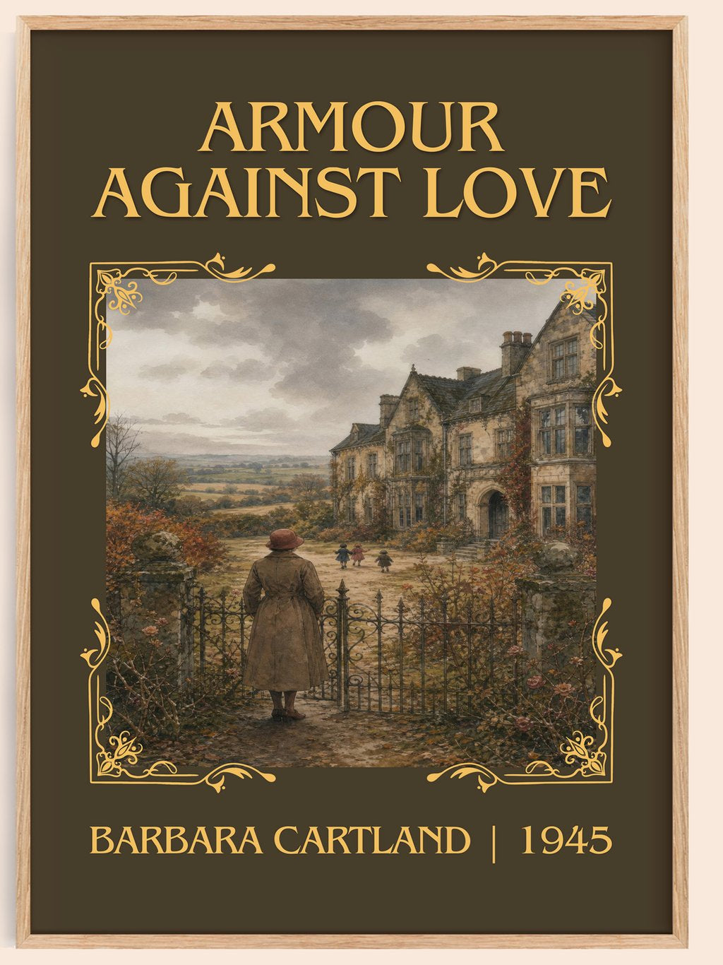 Armour Against Love Classic Book Art Print by Barbara Cartland – book poster