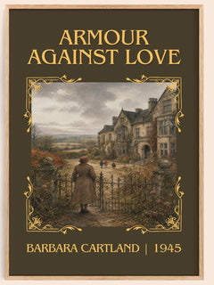 Armour Against Love Classic Book Art Print by Barbara Cartland – book poster