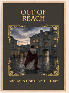 Out Of Reach Classic Book Art Print by Barbara Cartland – book poster