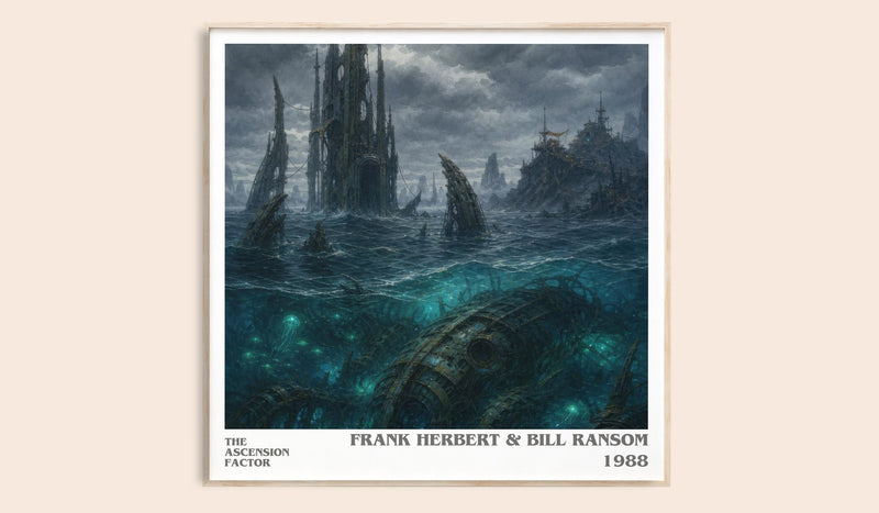 The Ascension Factor Literary Art Print by Frank Herbert & Bill Ransom (Square style)