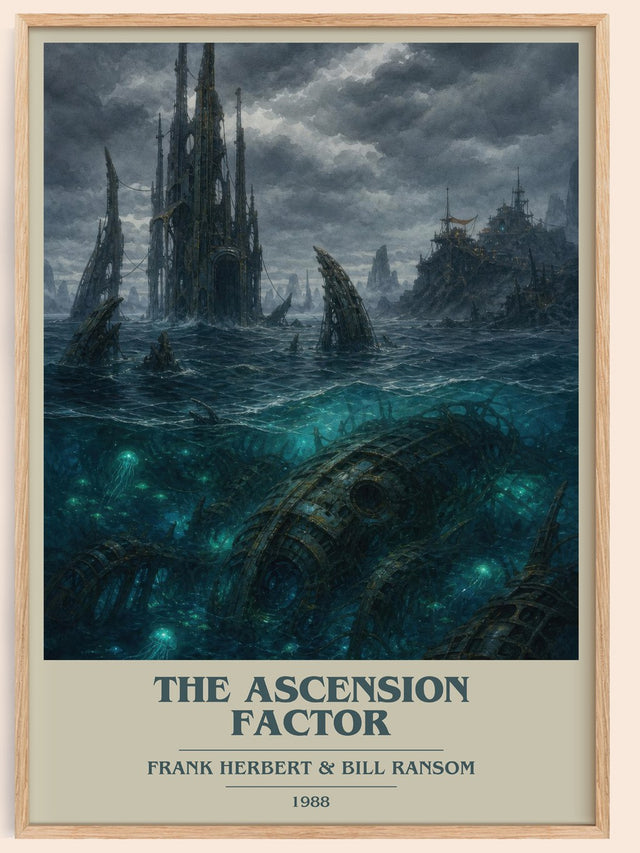 The Ascension Factor Book Cover Poster by Frank Herbert & Bill Ransom