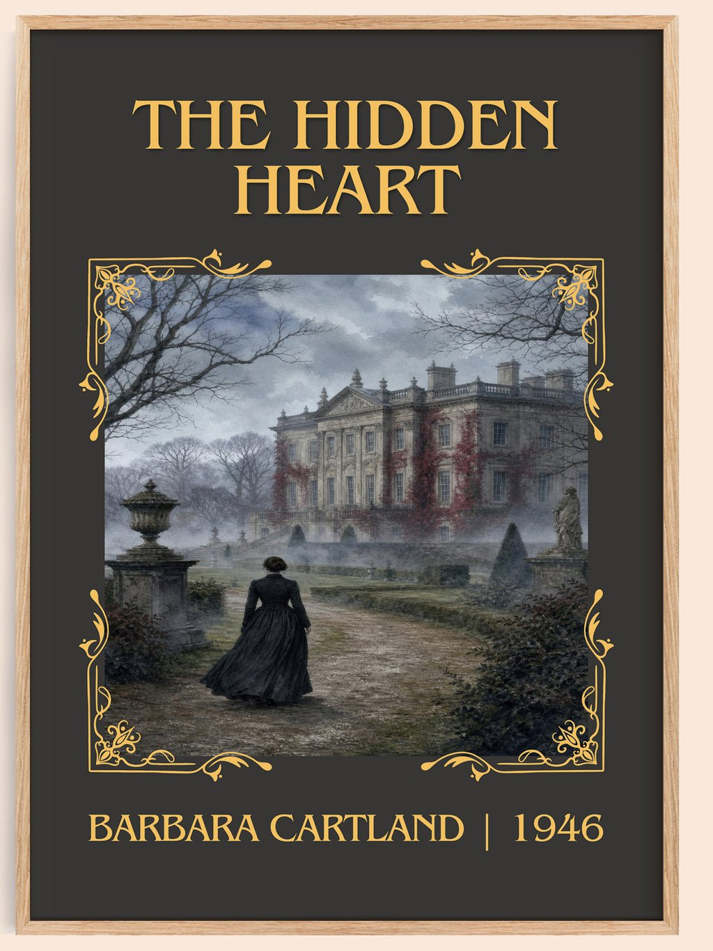 The Hidden Heart Classic Book Art Print by Barbara Cartland – book poster