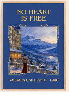 No Heart Is Free Classic Book Art Print by Barbara Cartland – book poster