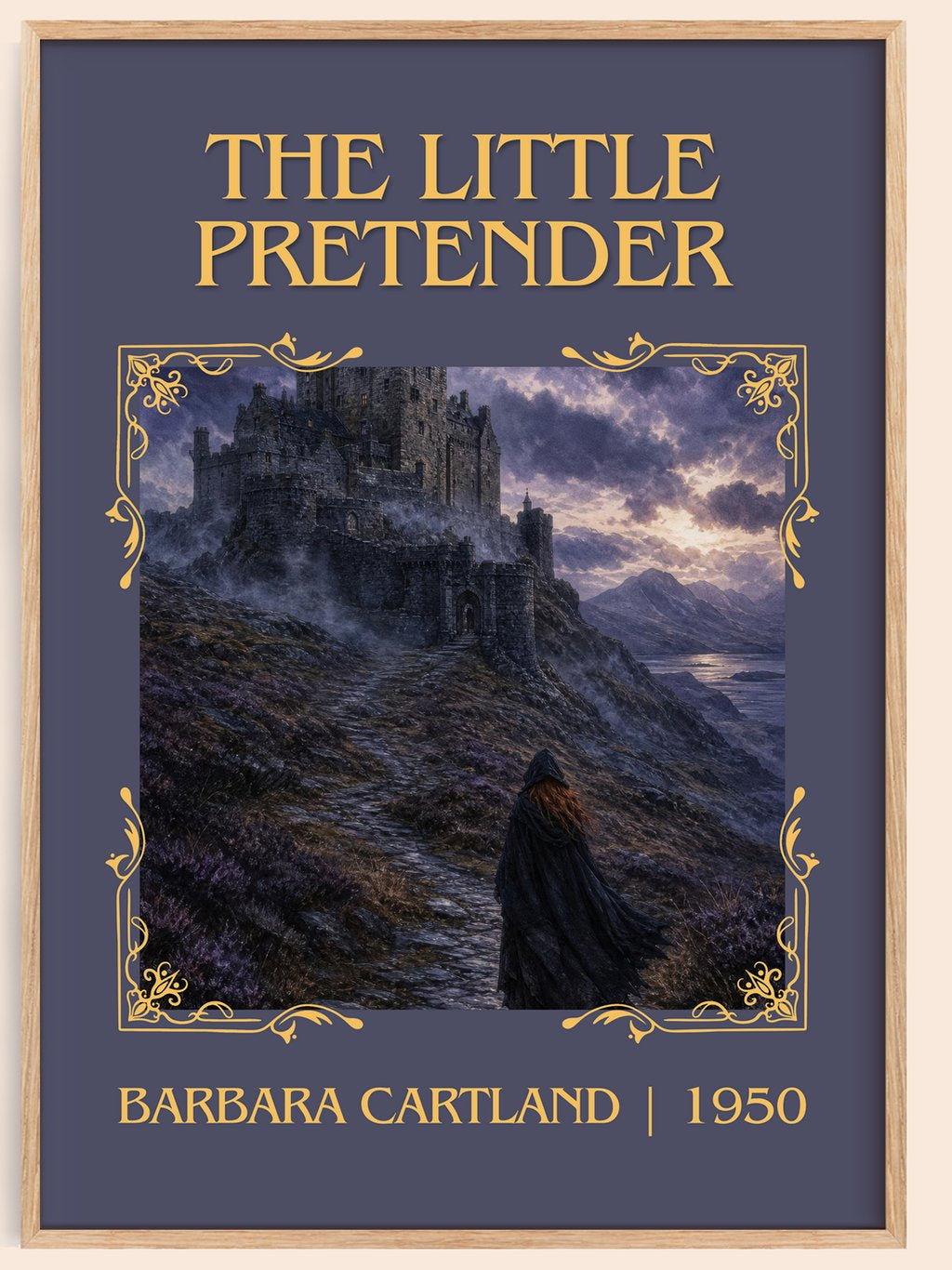 The Little Pretender Classic Book Art Print by Barbara Cartland – book poster