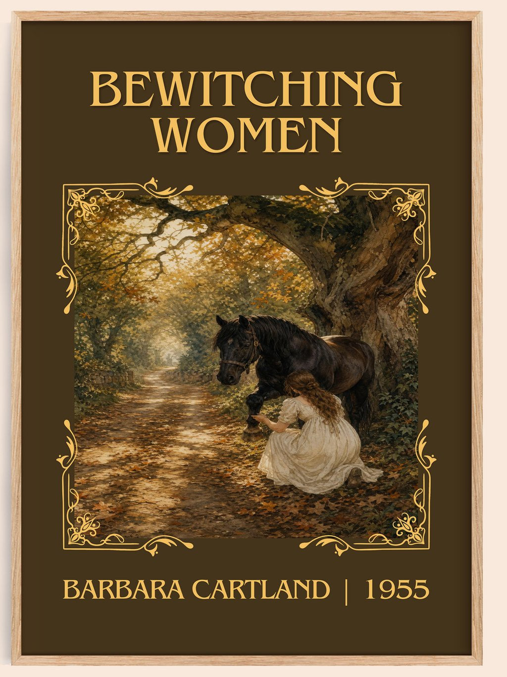Bewitching Women Classic Book Art Print by Barbara Cartland – book poster