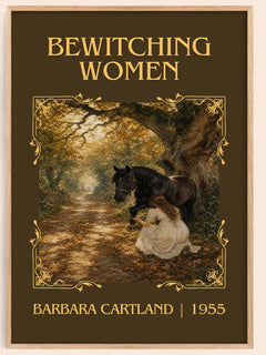 Bewitching Women Classic Book Art Print by Barbara Cartland – book poster