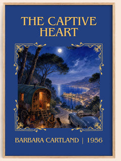 The Captive Heart Classic Book Art Print by Barbara Cartland – book poster
