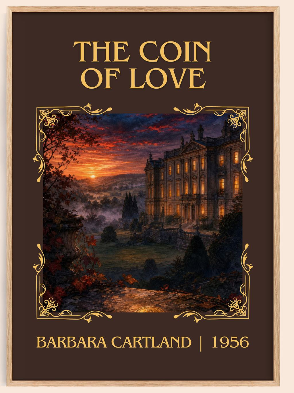The Coin Of Love Classic Book Art Print by Barbara Cartland – book poster