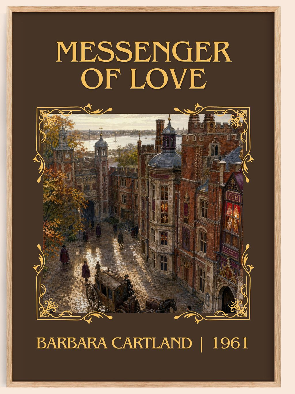 Messenger Of Love Classic Book Art Print by Barbara Cartland – book poster