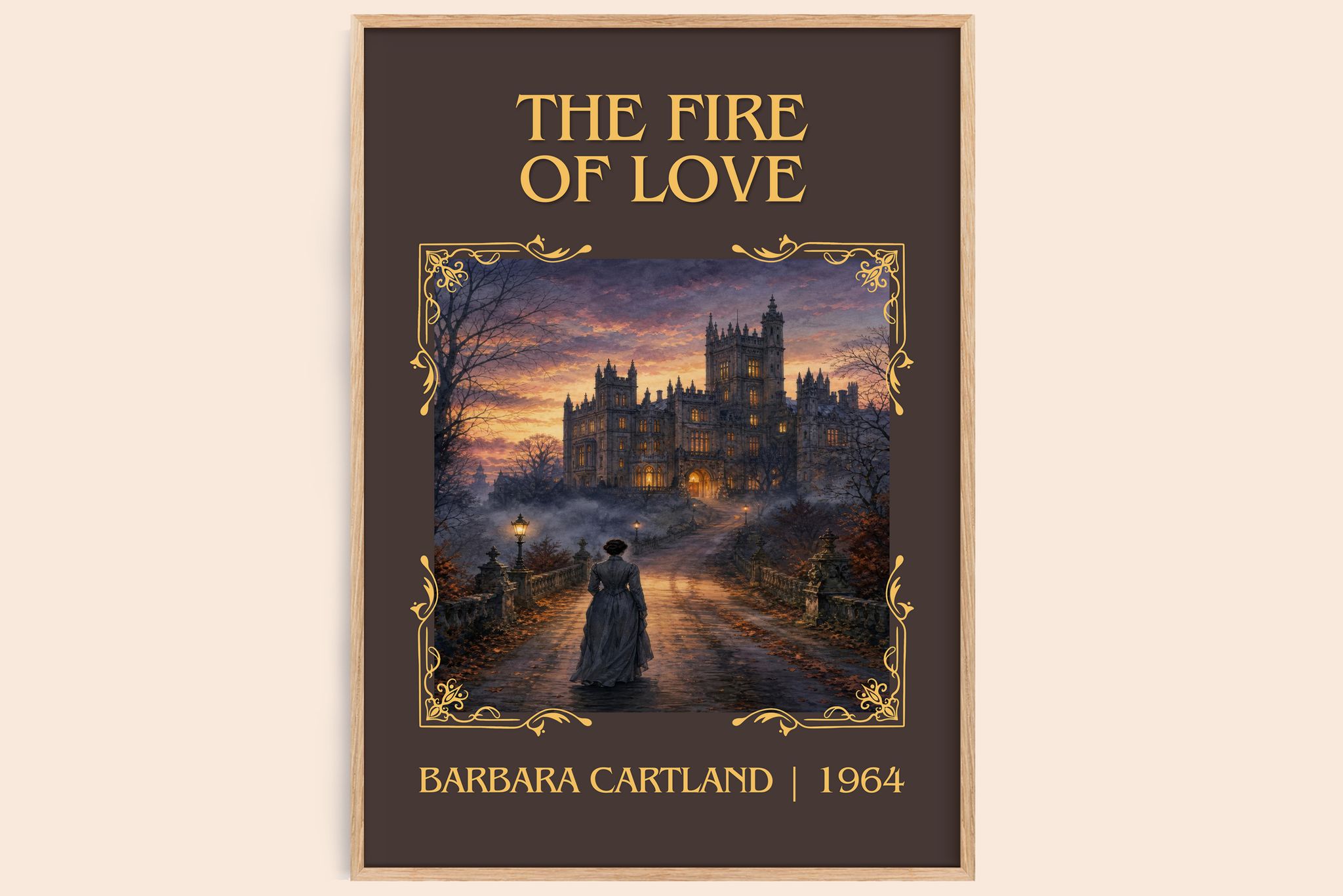 The Fire Of Love Classic Book Art Print by Barbara Cartland