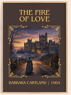 The Fire Of Love Classic Book Art Print by Barbara Cartland – book poster