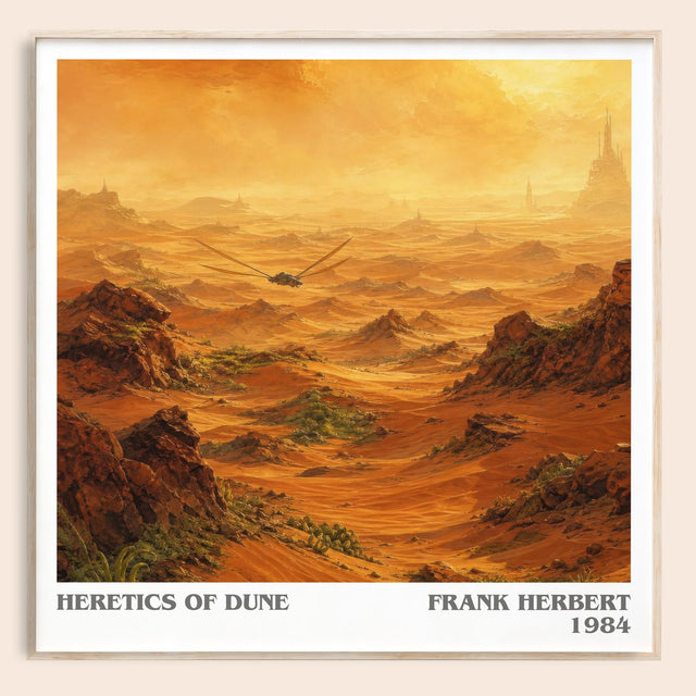 Heretics Of Dune Literary Art Print by Frank Herbert