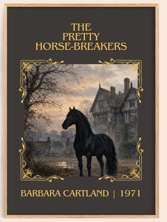The Pretty Horse-Breakers Classic Book Art Print by Barbara Cartland – book poster
