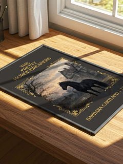 The Pretty Horse-Breakers Classic Book Art Print by Barbara Cartland – print on a sunlit desk