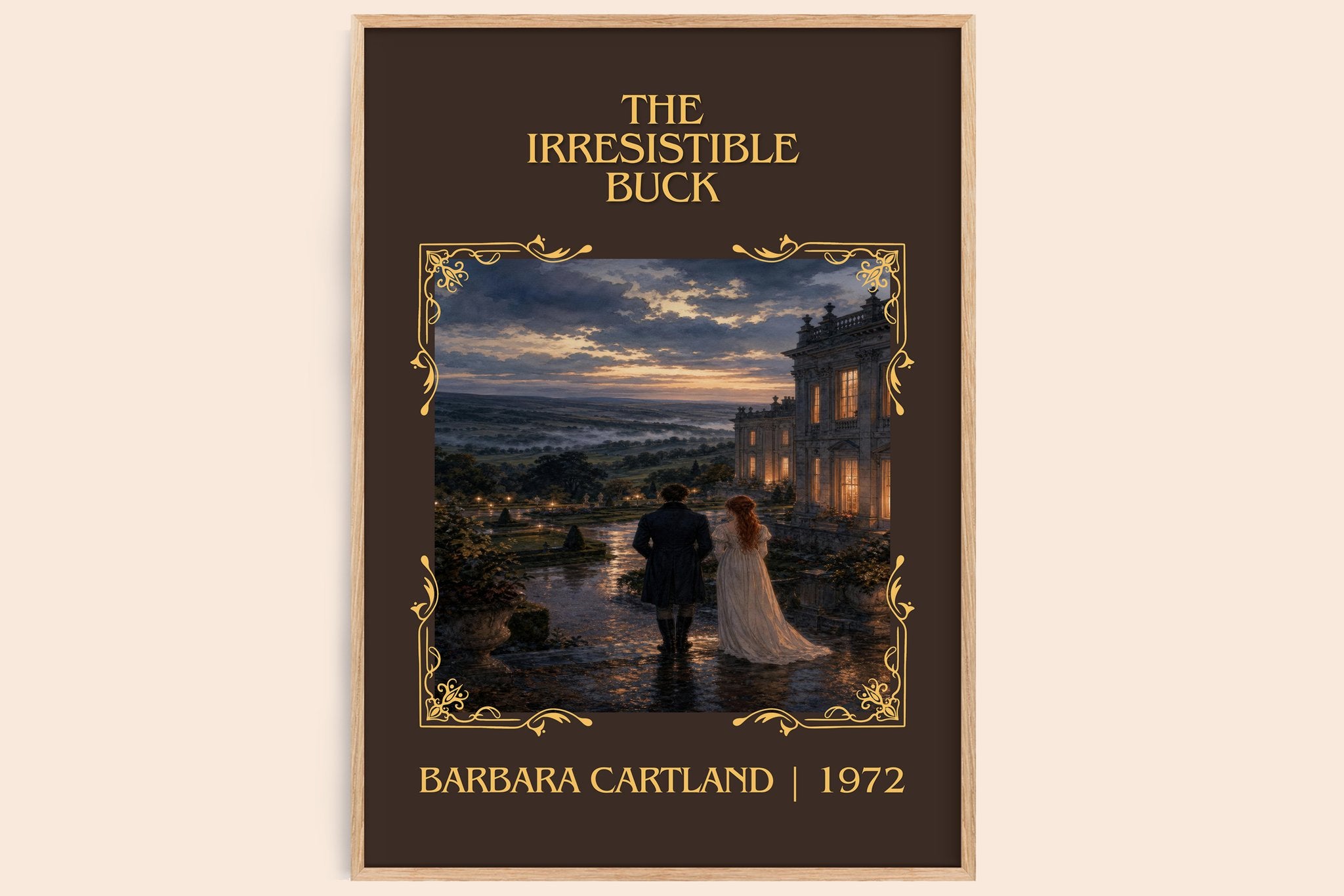 The Irresistible Buck Classic Book Art Print by Barbara Cartland