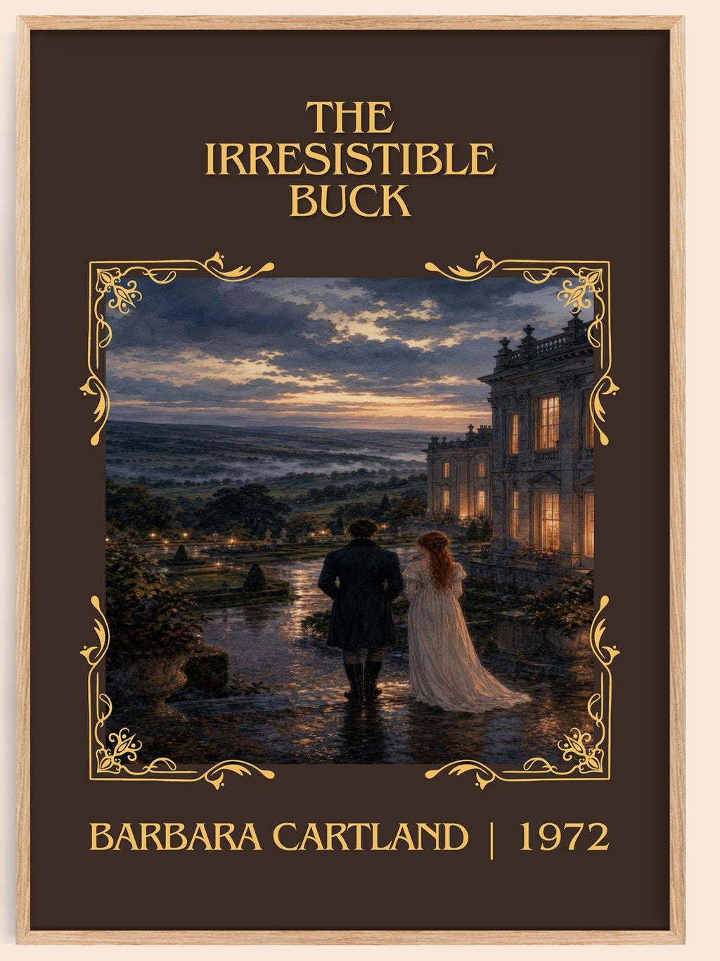 The Irresistible Buck Classic Book Art Print by Barbara Cartland – book poster
