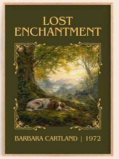 Lost Enchantment Classic Book Art Print by Barbara Cartland – book poster