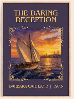 The Daring Deception Classic Book Art Print by Barbara Cartland – book poster