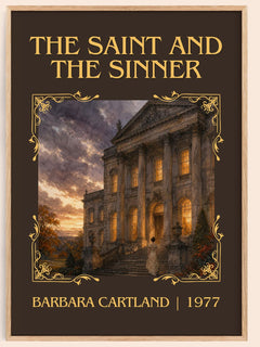 The Saint And The Sinner Classic Book Art Print by Barbara Cartland – book poster