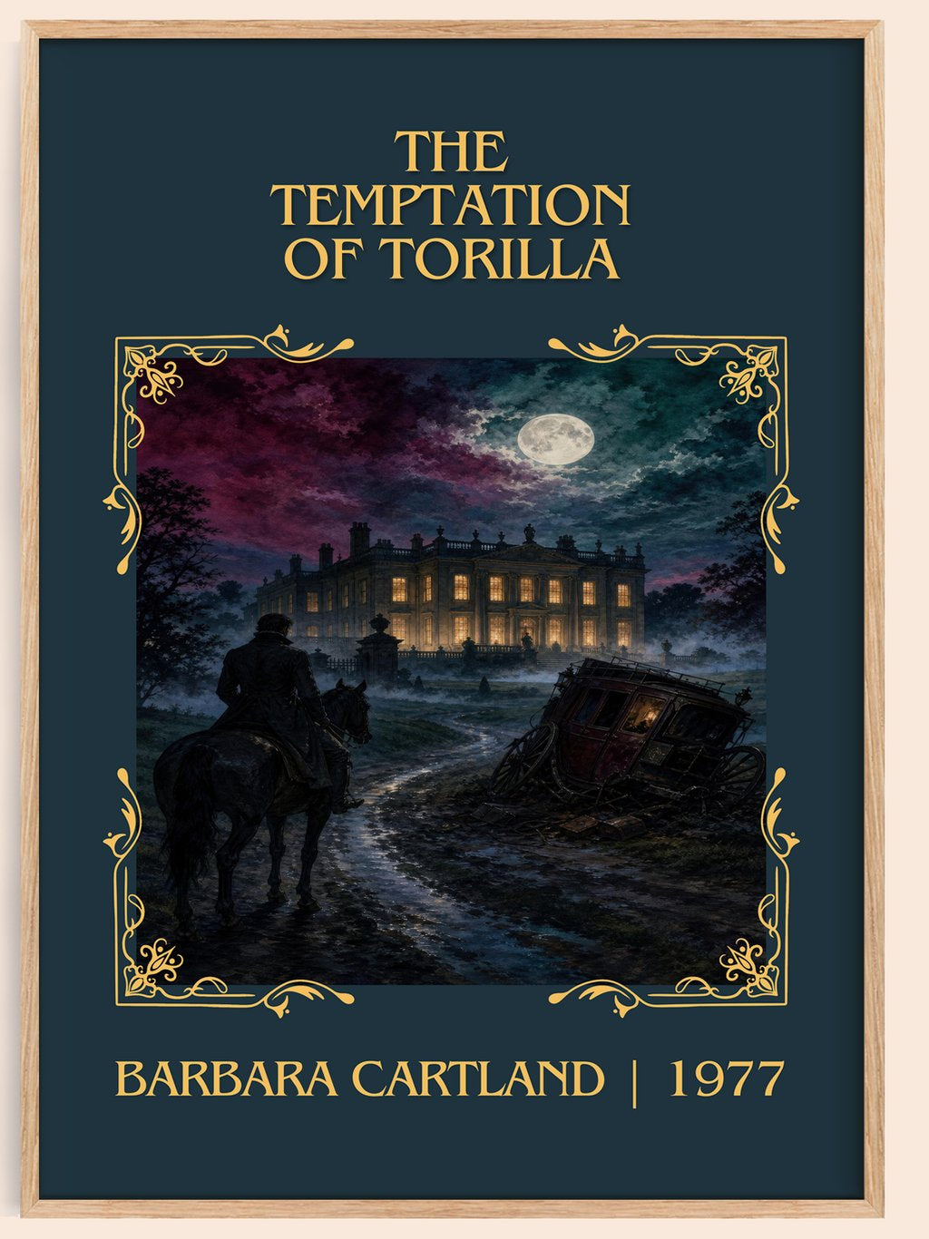 The Temptation Of Torilla Classic Book Art Print by Barbara Cartland – book poster