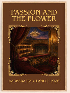 Passion And The Flower Classic Book Art Print by Barbara Cartland – book poster