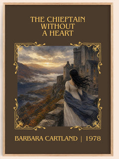 Chieftain Without A Heart Classic Book Art Print by Barbara Cartland – book poster