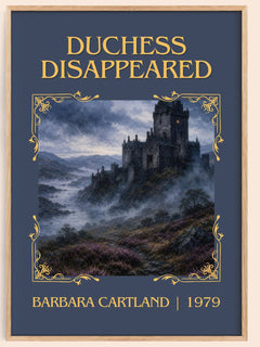 Duchess Disappeared Classic Book Art Print by Barbara Cartland – book poster