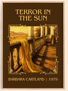 Terror In The Sun Classic Book Art Print by Barbara Cartland – book poster