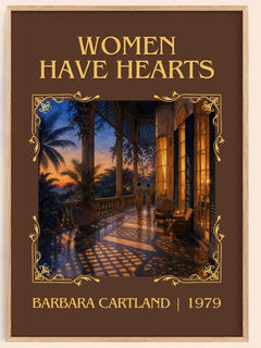 Women Have Hearts Classic Book Art Print by Barbara Cartland – book poster