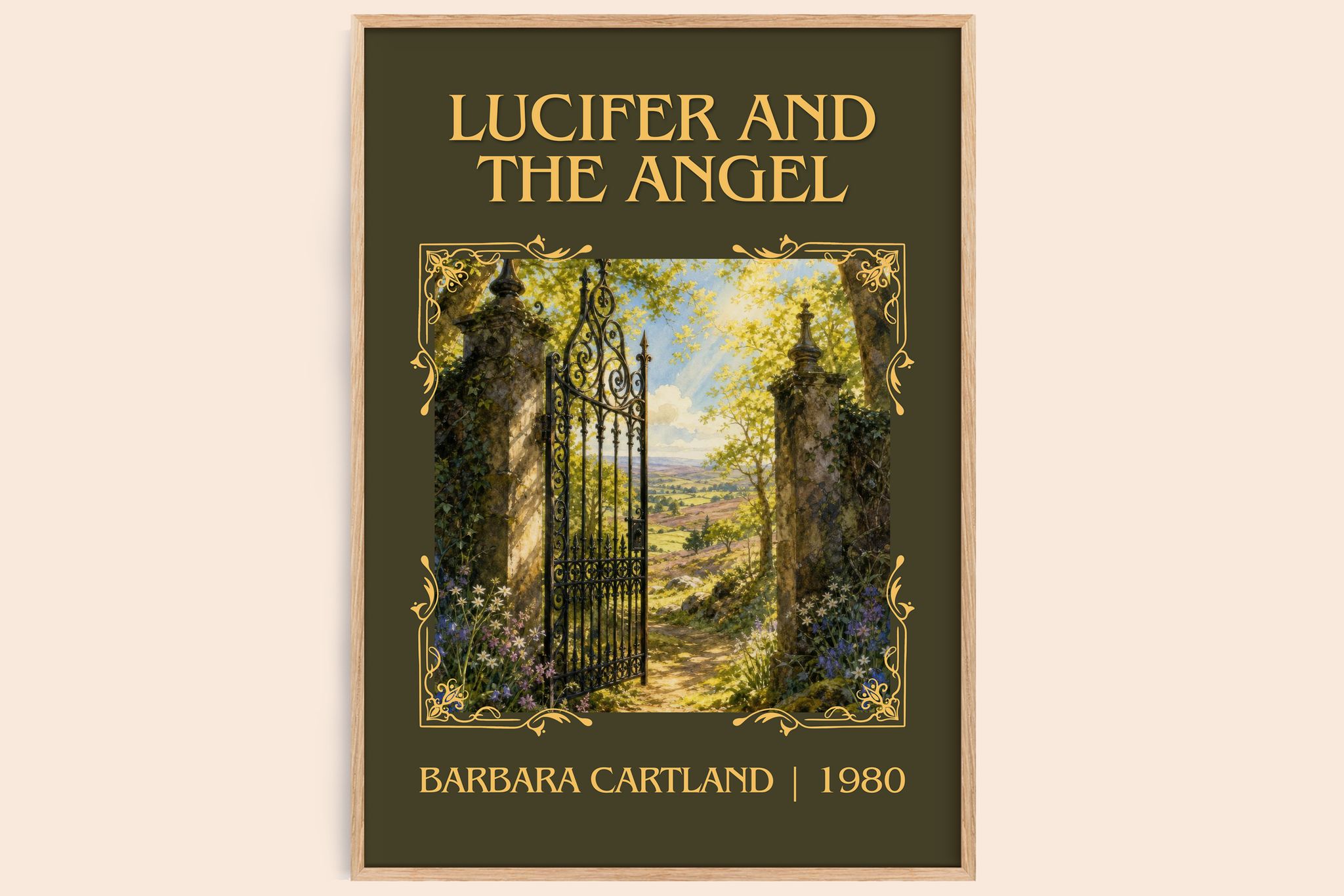 Lucifer And The Angel Classic Book Art Print by Barbara Cartland