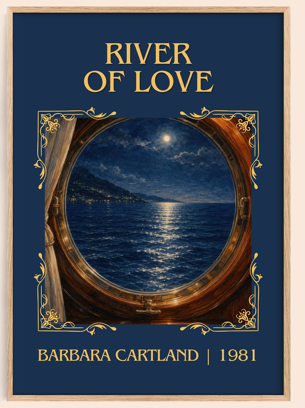 River Of Love Classic Book Art Print by Barbara Cartland – book poster