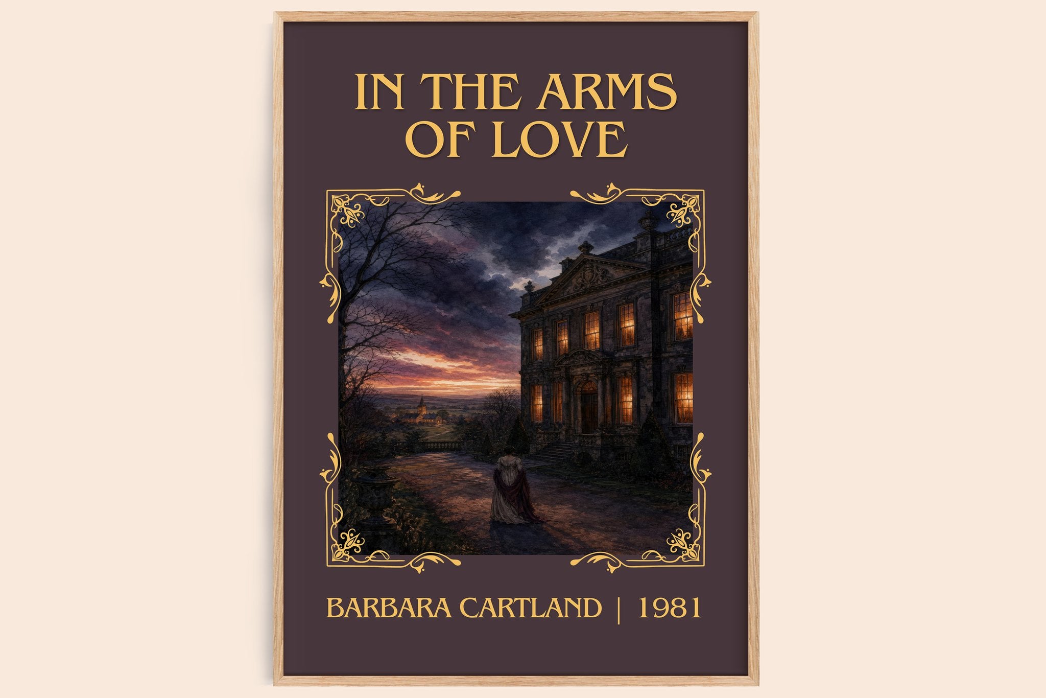 In The Arms Of Love Classic Book Art Print by Barbara Cartland